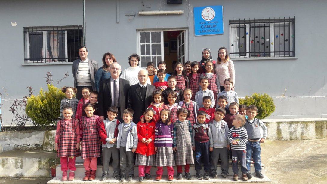 İlçe Milli Eğitim Müdürümüz Sunullah Desticioğlu´ ndan  Çamlık İlkokuluna Ziyaret