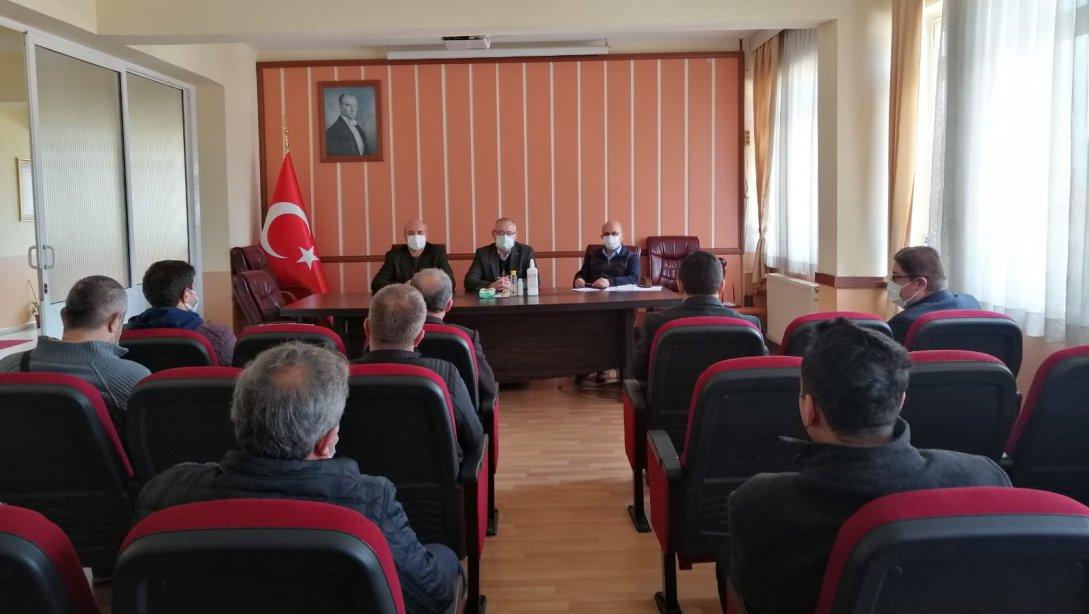 2020/2021 Eğitim - Öğretim Yılı II. Dönem Toplantısı, İlçe Milli Eğitim Müdürü Sunullah Desticioğlu Başkanlığında Gerçekleşti.