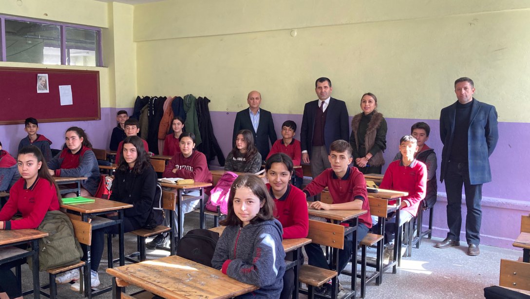 İlçe Milli Eğitim Müdürümüz Bahattin GENGÖRÜ'nün Beydağ Atatürk Ortaokulu Ziyareti